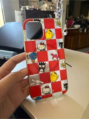 Sonix Sanrio Red and Silver Checkerboard Character iPhone 12 Pro Case